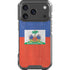 Haitian Flag Distressed iPhone 18 Pro Clear Case