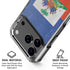 Haitian Flag Distressed iPhone 18 Pro Clear Case