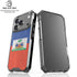 Haitian Flag Distressed iPhone 18 Pro Clear Case