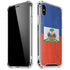 Haitian Flag Distressed iPhone X/XS Clear Case