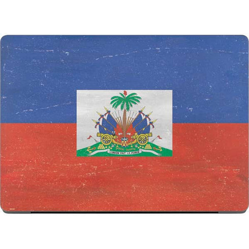 Haitian Flag Distressed Apple MacBook Pro 14-inch Skin