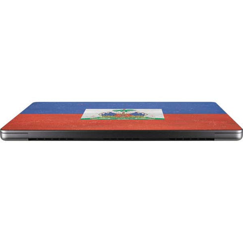 Haitian Flag Distressed Apple MacBook Pro 14-inch Skin