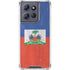 Haitian Flag Distressed Moto G Power 5G (2025) Clear Case