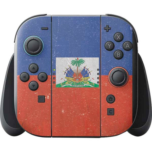 Haitian Flag Distressed Nintendo Switch 2 (2025) with Joy-Con Skin