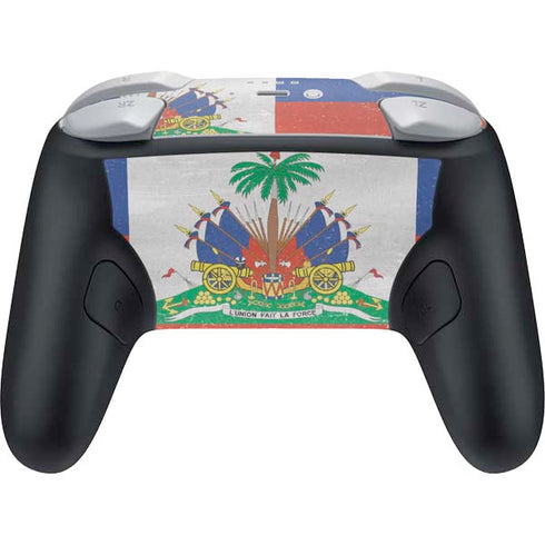 Haitian Flag Distressed Nintendo Switch 2 (2025) Pro Controller Skin