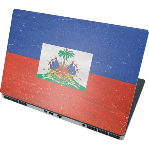 Haitian Flag Distressed Dell Precision Skin