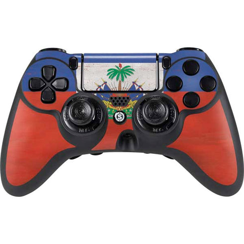 Haitian Flag Distressed PlayStation PS4 Skins