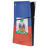 Haitian Flag Distressed PS5 Slim Digital Edition Console Skin