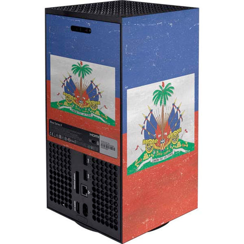 Haitian Flag Distressed Xbox Series X Bundle Skin