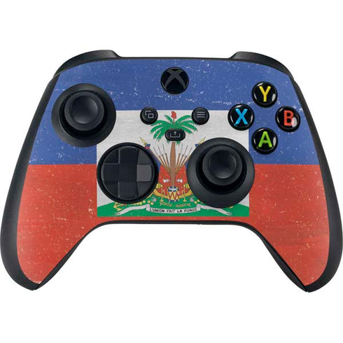 Haitian Flag Distressed Xbox Series X Skins