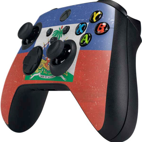 Haitian Flag Distressed Xbox Series X Controller Skin