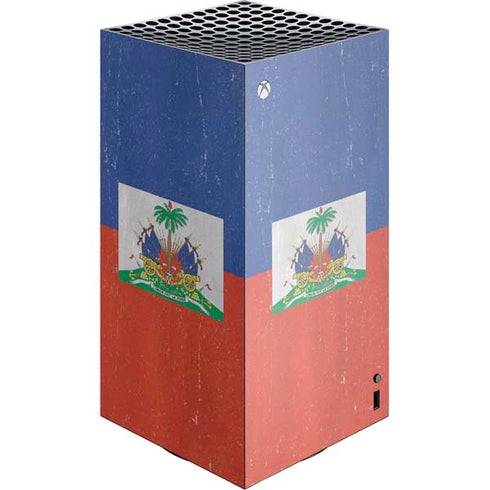 Haitian Flag Distressed Xbox Series X Skins