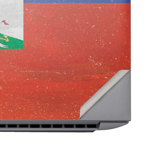 Haitian Flag Distressed HP ZBook Fury 16 G10 Skin