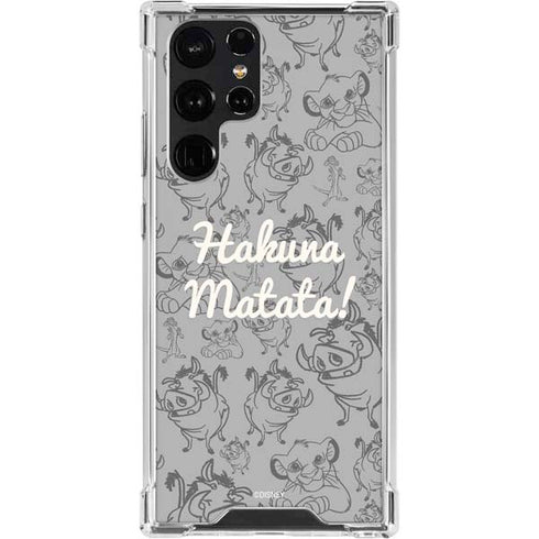 Disney The Lion King Hakuna Matata Galaxy S23 Ultra Clear Case