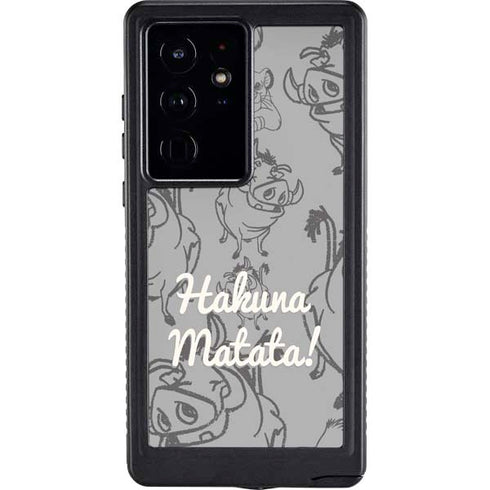 Disney The Lion King Hakuna Matata Galaxy S24 Ultra Waterproof Case