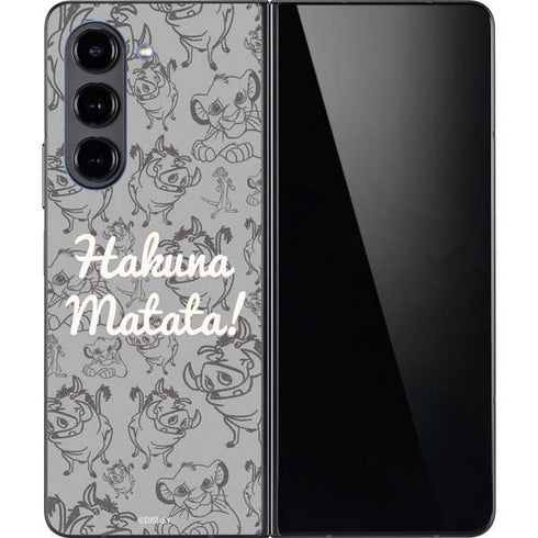 Disney The Lion King Hakuna Matata Galaxy Z Fold5 5G Skin