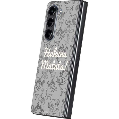 Disney The Lion King Hakuna Matata Galaxy Z Fold5 5G Skin