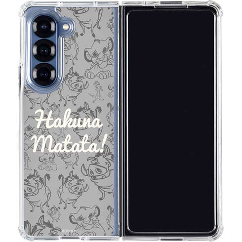 Disney The Lion King Hakuna Matata Galaxy Z Fold6 Clear Case