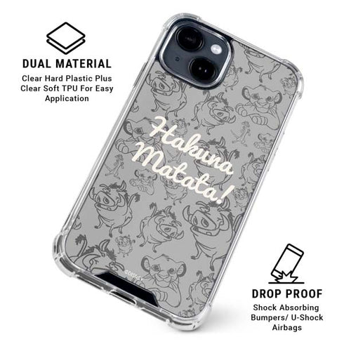 Disney The Lion King Hakuna Matata iPhone 15 Clear Case