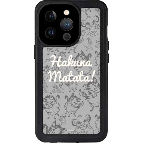 Disney The Lion King Hakuna Matata iPhone 15 Pro Waterproof Case