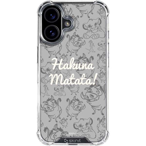 Disney The Lion King Hakuna Matata iPhone 16 Plus Clear Case