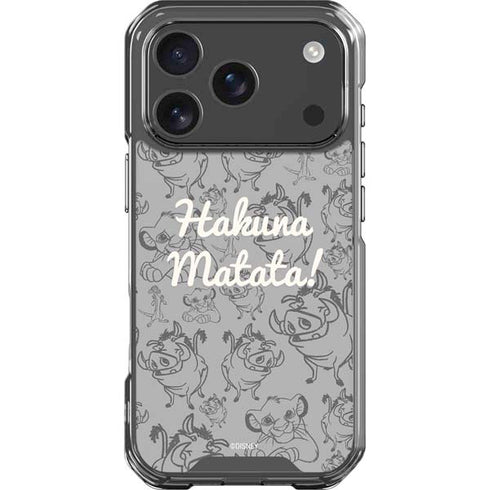 Disney The Lion King Hakuna Matata iPhone 17 Pro Clear Case