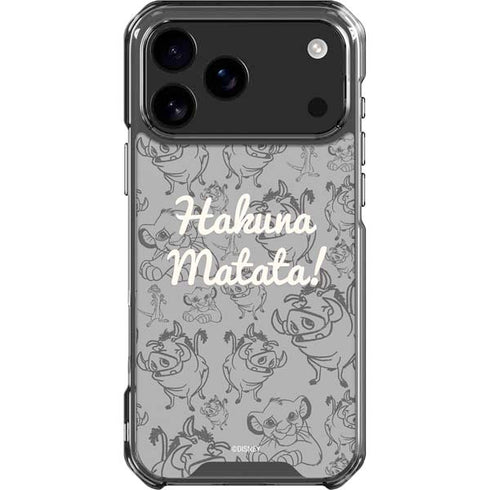 Disney The Lion King Hakuna Matata iPhone 17 Pro Max Clear Case
