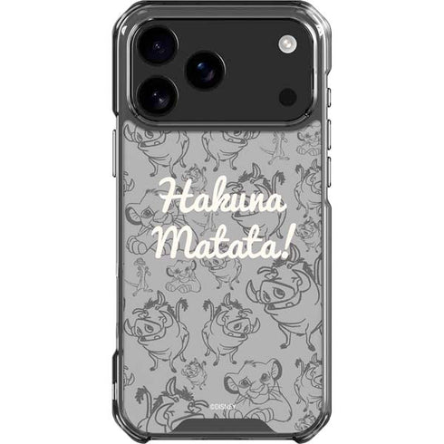 Disney The Lion King Hakuna Matata iPhone 18 Pro Max Clear Case