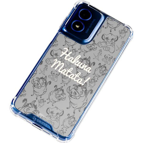 Disney The Lion King Hakuna Matata Moto G Play 4G (2024) Clear Case