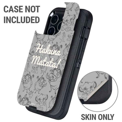 Disney The Lion King Hakuna Matata Otterbox Defender iPhone Skin