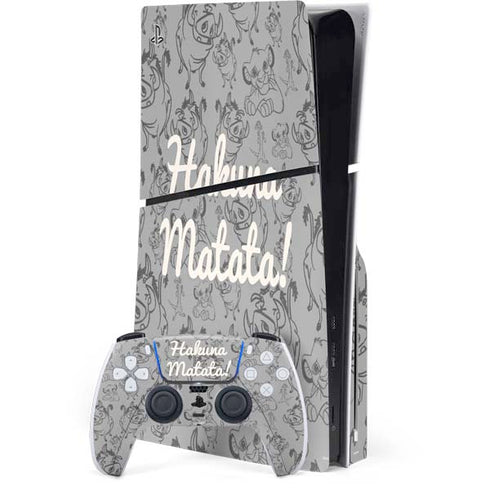 Disney The Lion King Hakuna Matata PlayStation PS5 Skins