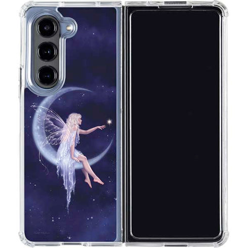 Half Moon Fairy by Rachel Anderson Galaxy Z Fold5 5G Clear Case