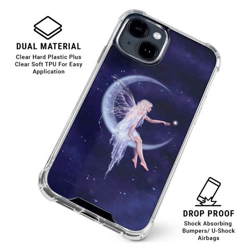 Half Moon Fairy by Rachel Anderson iPhone 15 Clear Case