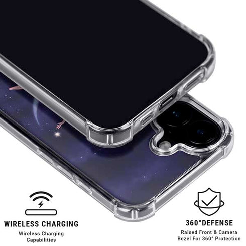 Half Moon Fairy by Rachel Anderson iPhone 16 Plus Clear Case