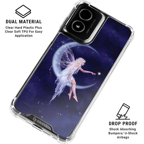 Half Moon Fairy by Rachel Anderson Moto G Power 5G (2024) Clear Case