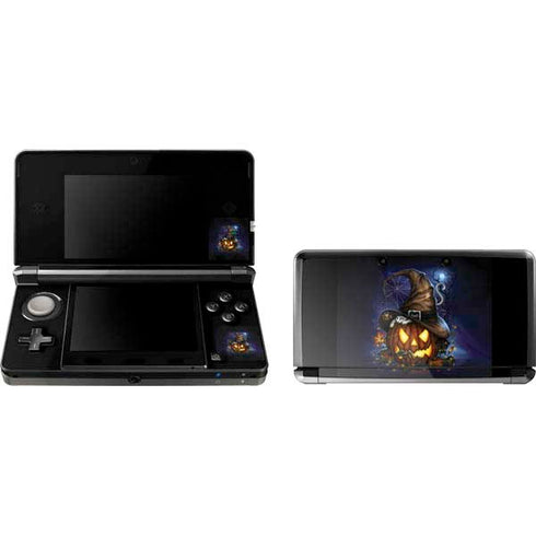 Halloween Cat and Jack O Lantern Pumpkin by Sarah Richter Nintendo Skins