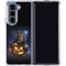 Halloween Cat and Jack O Lantern Pumpkin by Sarah Richter Galaxy Z Fold5 5G Clear Case