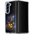 Halloween Cat and Jack O Lantern Pumpkin by Sarah Richter Galaxy Z Fold5 5G Clear Case