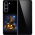 Halloween Cat and Jack O Lantern Pumpkin by Sarah Richter Galaxy Z Fold5 5G Skin