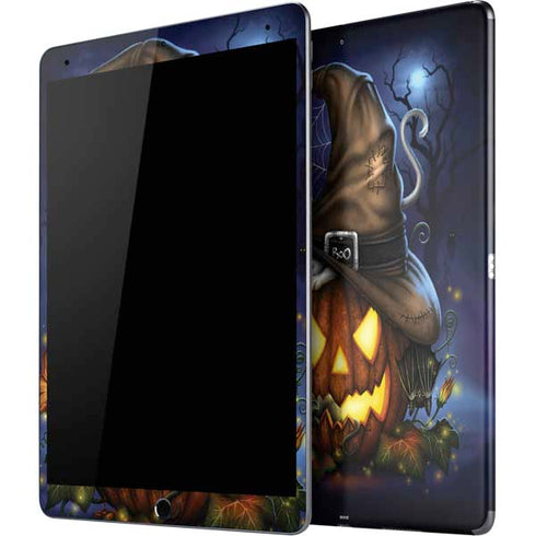 Halloween Cat and Jack O Lantern Pumpkin by Sarah Richter iPad Skins