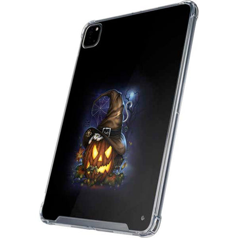 Halloween Cat and Jack O Lantern Pumpkin by Sarah Richter iPad Cases