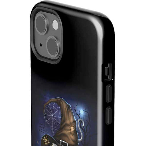 Halloween Cat and Jack O Lantern Pumpkin by Sarah Richter iPhone 15 Impact Case