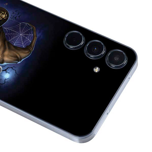 Halloween Cat and Jack O Lantern Pumpkin by Sarah Richter Galaxy A35 5G Skin