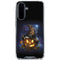 Halloween Cat and Jack O Lantern Pumpkin by Sarah Richter Galaxy A36 5G Clear Case