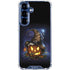 Halloween Cat and Jack O Lantern Pumpkin by Sarah Richter Galaxy S25 Clear Case