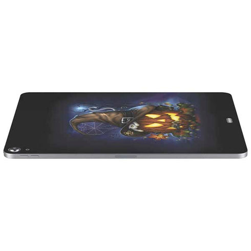 Halloween Cat and Jack O Lantern Pumpkin by Sarah Richter Apple iPad Air Skin