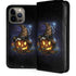 Halloween Cat and Jack O Lantern Pumpkin by Sarah Richter iPhone 13 Pro Max Folio Case