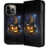 Halloween Cat and Jack O Lantern Pumpkin by Sarah Richter iPhone 14 Pro Max Folio Case