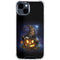 Halloween Cat and Jack O Lantern Pumpkin by Sarah Richter iPhone 15 Clear Case