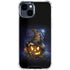 Halloween Cat and Jack O Lantern Pumpkin by Sarah Richter iPhone 15 Clear Case
